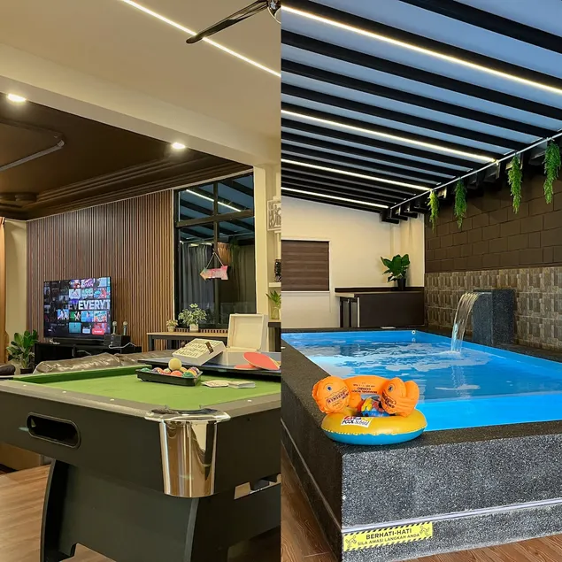 25-Person 6-Bed 4-BR Pool Villa with Karaoke and BBQ / 10 min to Jonker and Klebang - Image 1