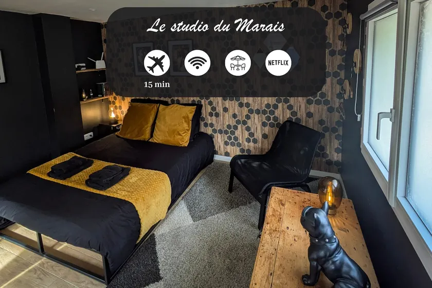 Beauvais-Sud, Quiet Studio | 10 min BVA Airport - Image 1
