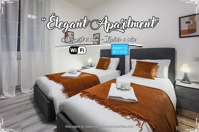 Elegant Apartment - Airport 5min - AC - Smart TV - Image 1