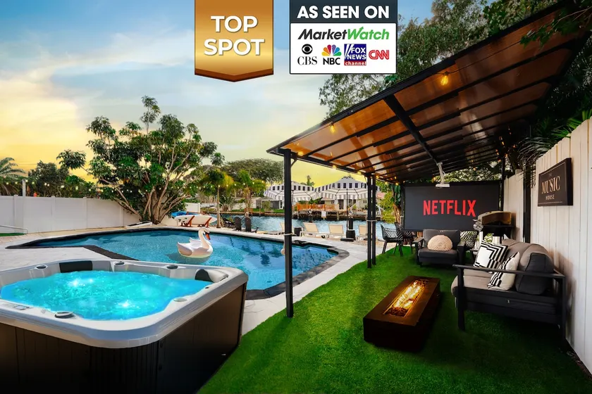 Waterfront w/ Beach Htd Pool Cinema Game Room Spa - Image 1