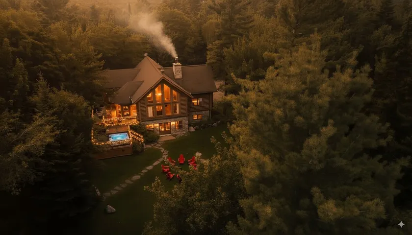 Log cabin | Jacuzzi, Heated Pools, Lake & Nature - Image 1