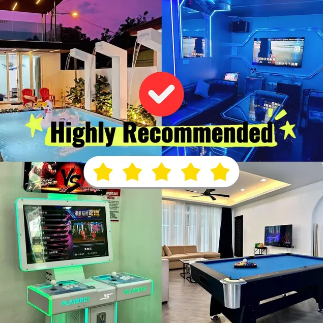 Bossku Villa KTV+BIGPool+BBQ(24pax)7 min to Jonker - Image 1