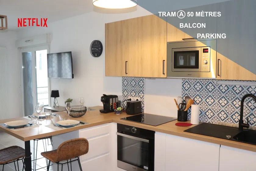 Les cèdres - parking privé -Tram A 50 m - loggia 9m2 - Image 1