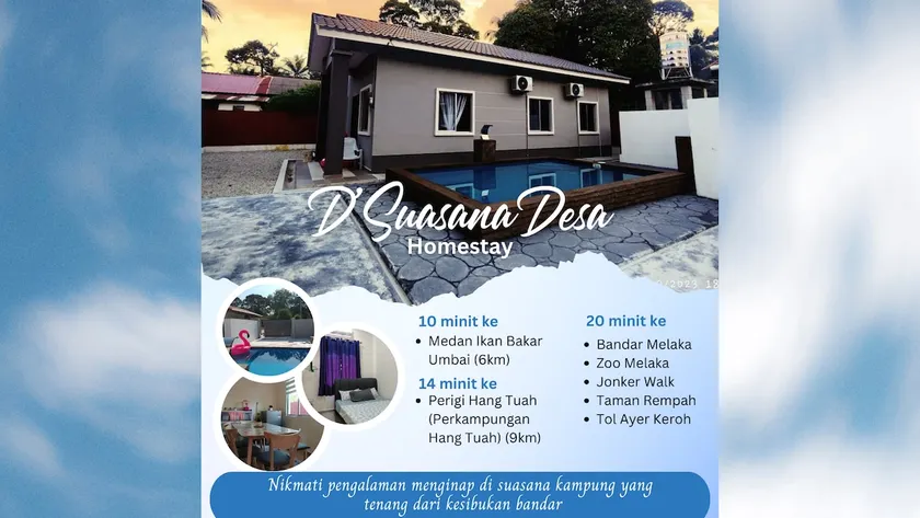 D'Suasana Village Homestay Pool Melaka - Image 1