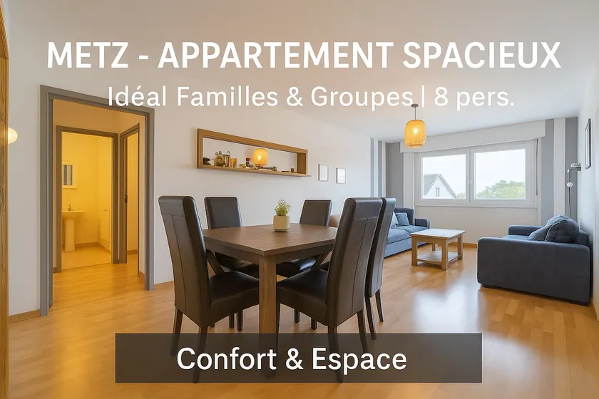 Large bright apartment in Metz - 3 bedrooms - Image 1