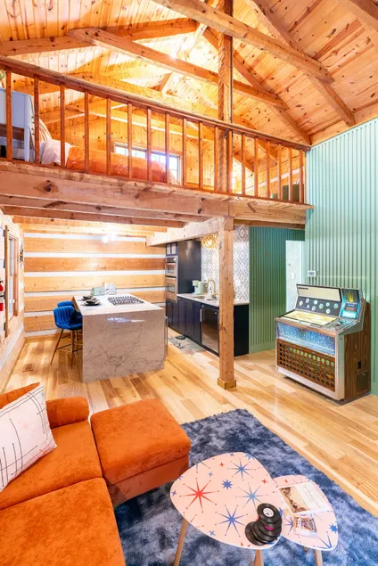 Retro Cabin | Hot Tub | Pond | King Bed | Jukebox - Image 1