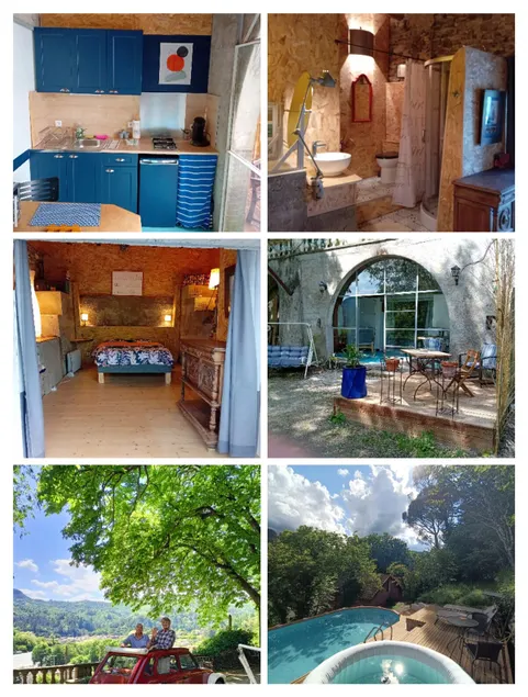 Mas Dupoune cottage pool sauna magnificent view - Image 1