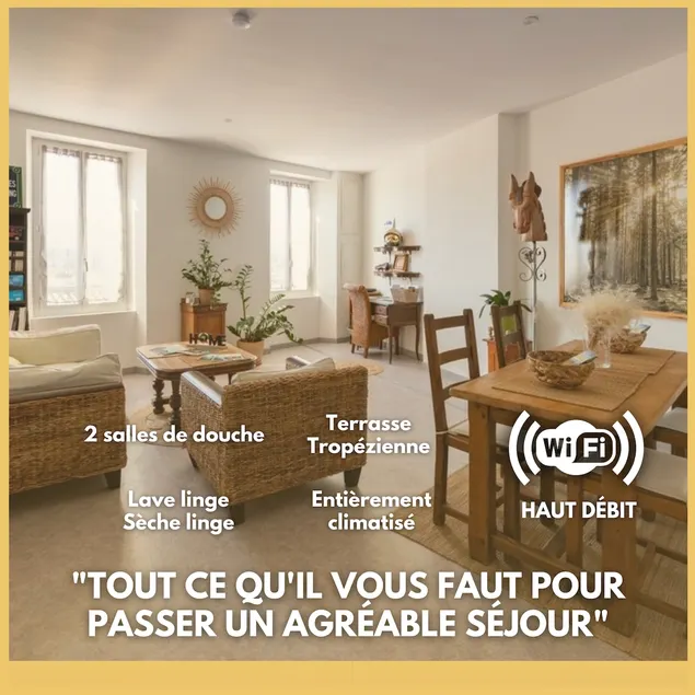 2ch townhouse, air-conditioned, near train station sncf - Image 1