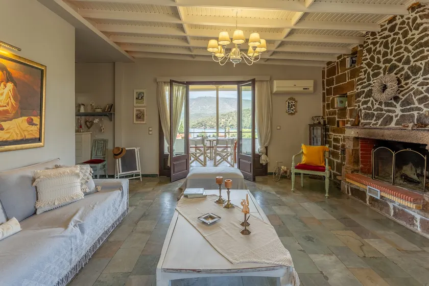 Villa with Sea View Bedroom in Yera Bay, Lesvos - Image 1