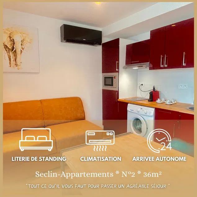 Seclin-Apartments * No.2 * 36m² - Accessible for people with reduced mobility - Image 1