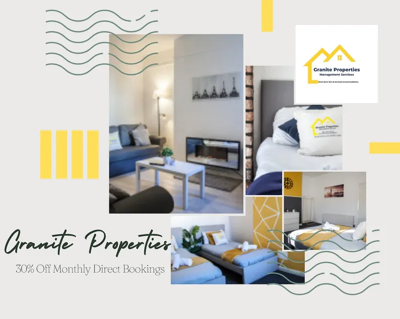 4BR Contractor Hub | 6 Beds | 15% Monthly Discount - Image 1