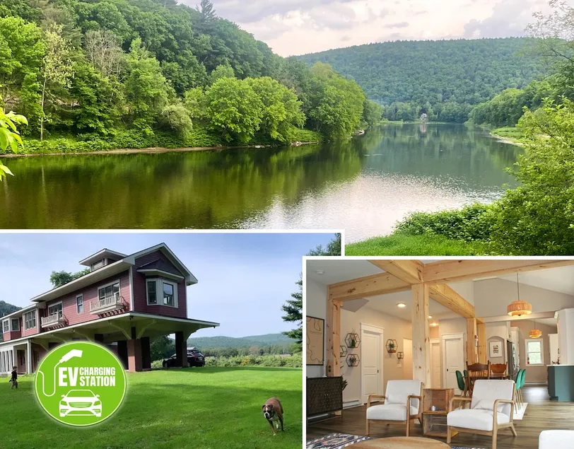 Riverfront Cabin + EV Charger + Wood-Fired Hot Tub - Image 1