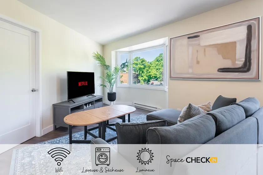 Luminous Haven 2BR: AC & Free Parking - Image 1