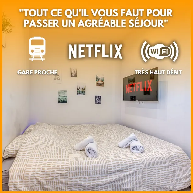 Studio *Le Saphir* Cozy – Gare Parilly - Image 1