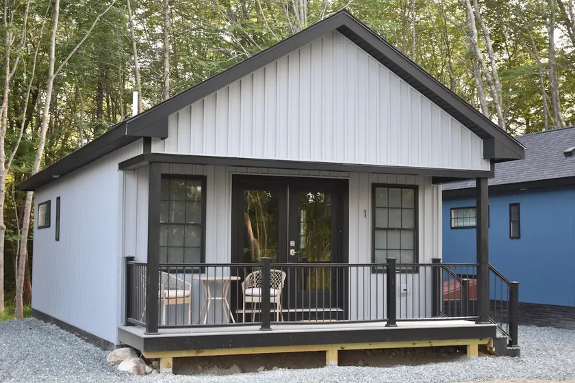 Cozy Black and Grey Home for Two - Image 1