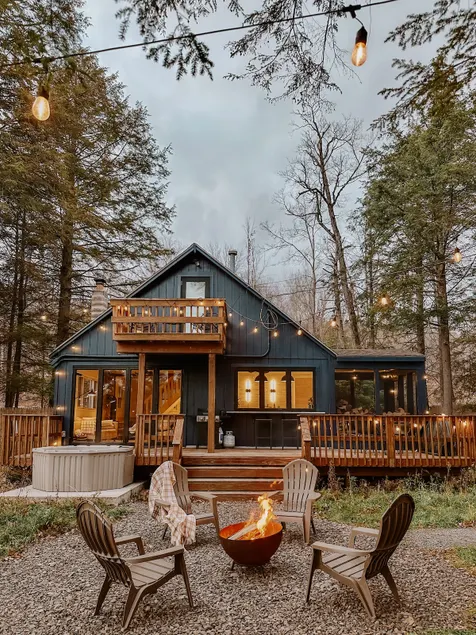 Cute Cabin w/ Hot Tub, Private Pond & Fire Pit - Image 1