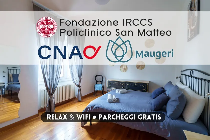 [Hospitals\Universities] San Matteo 2 min walk+A/C - Image 1