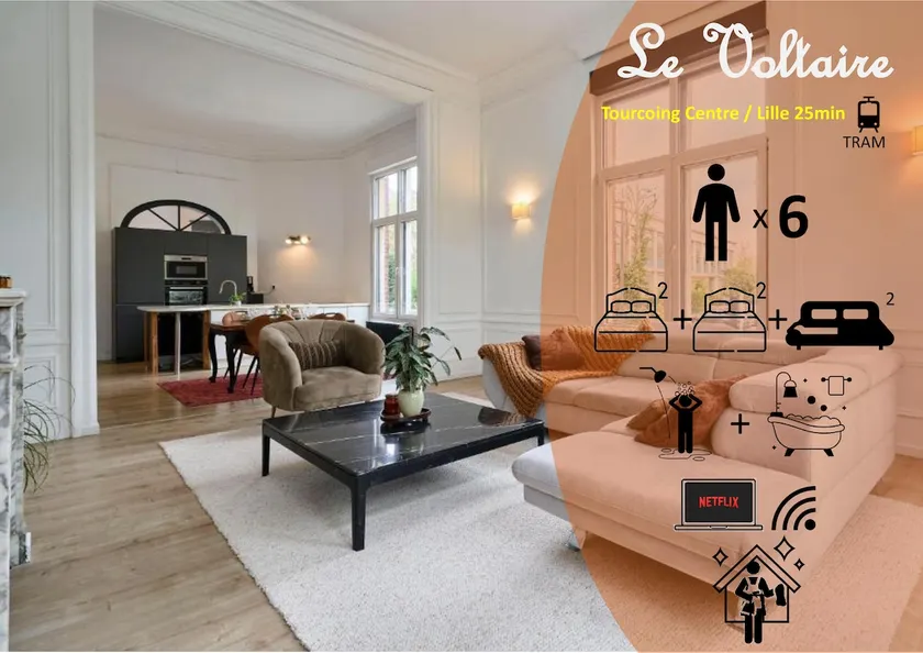 The Voltaire • Bright Haussmannian & Parking - Image 1
