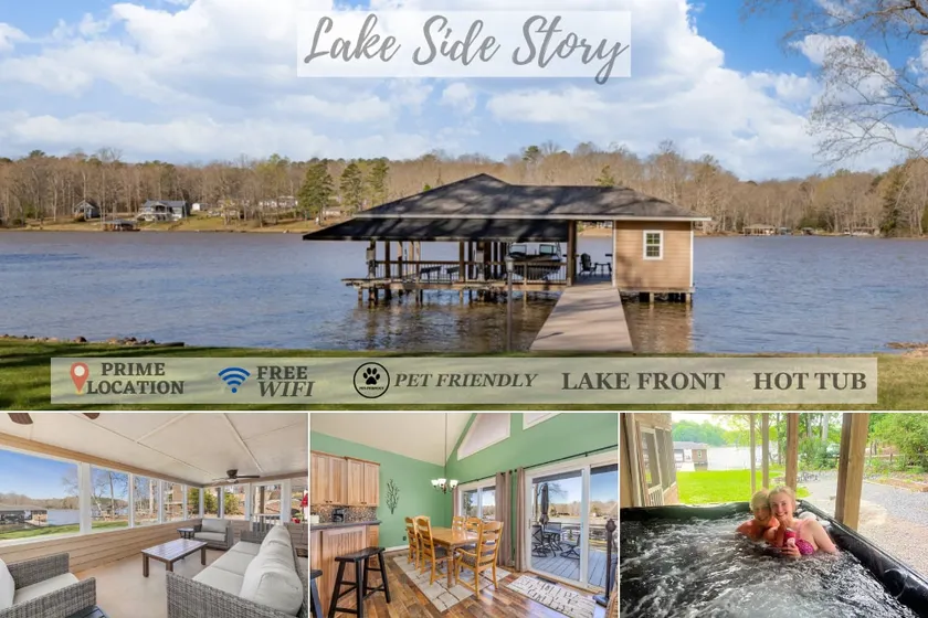 Lake Side Story-Pool, Hot Tub, Dock w/Bar, Firepit - Image 1