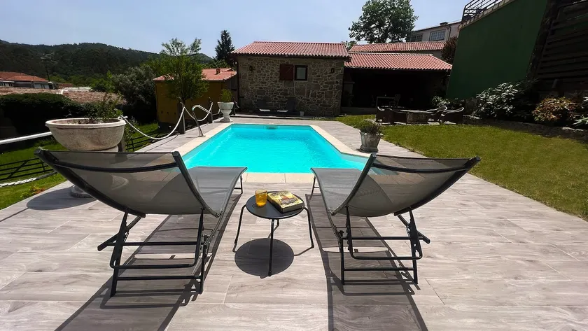 Cozy Galician Stone Farmhouse with Fireplaces and Pool - Image 1