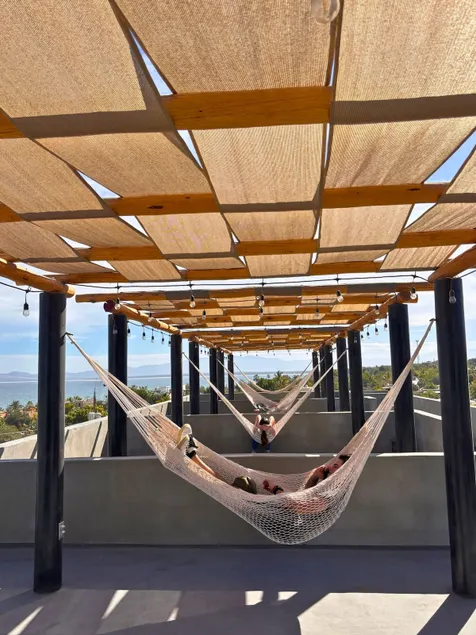 Spacious loft with double bed and ocean view balcony - Image 1
