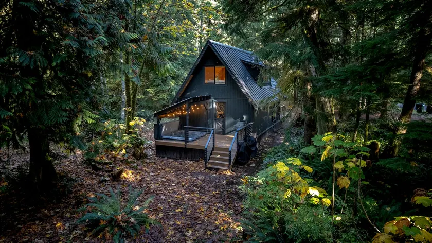 A-Frame w/ Hot Tub @ Mt Rainier & Nisqually River - Image 1