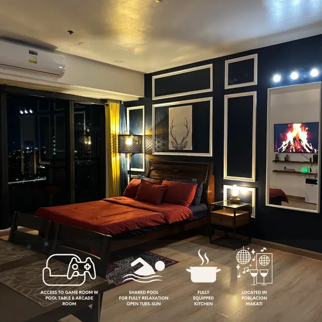 Charming Luxe Makati Unit with City View + Balcony - Image 1