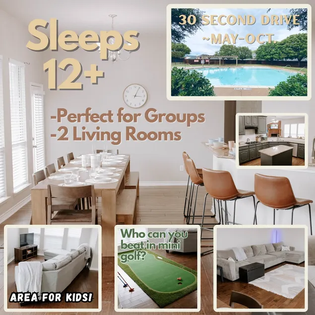 Frisco Getaway – Sleeps 12+ | Perfect for Groups - Image 1