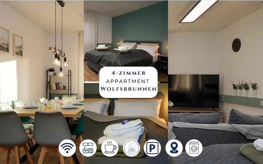 Large, well-connected 4-room apartment/apt. Wolfsbrunnen - Image 1