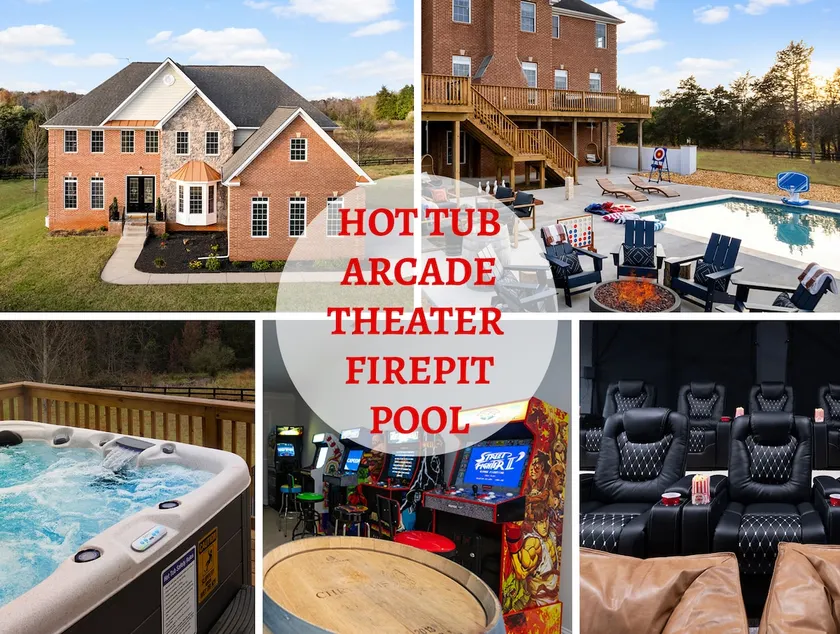 Heated Pool~Huge Arcade~Theater~Hot Tub~Firepit - Image 1