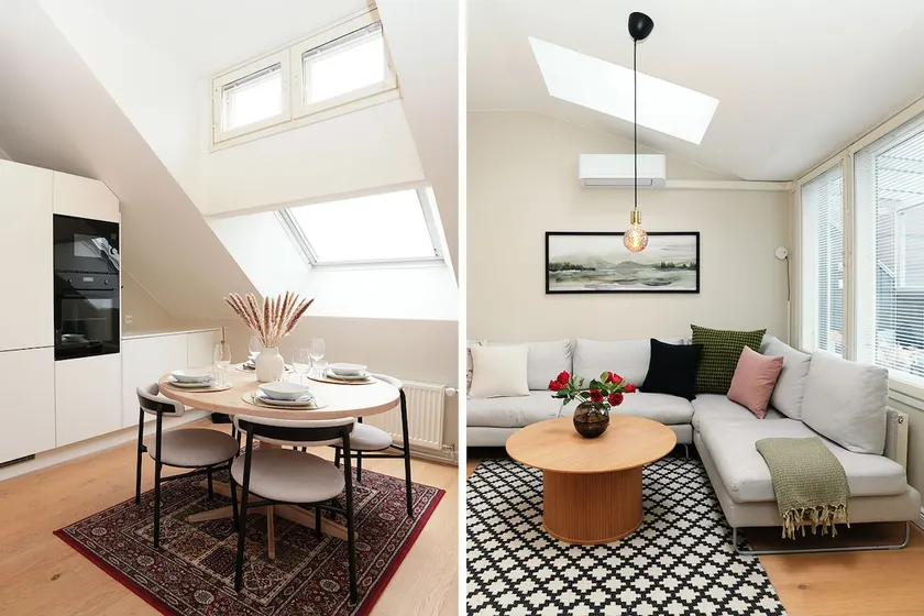 Scandinavian attic apartment in the city center - Image 1