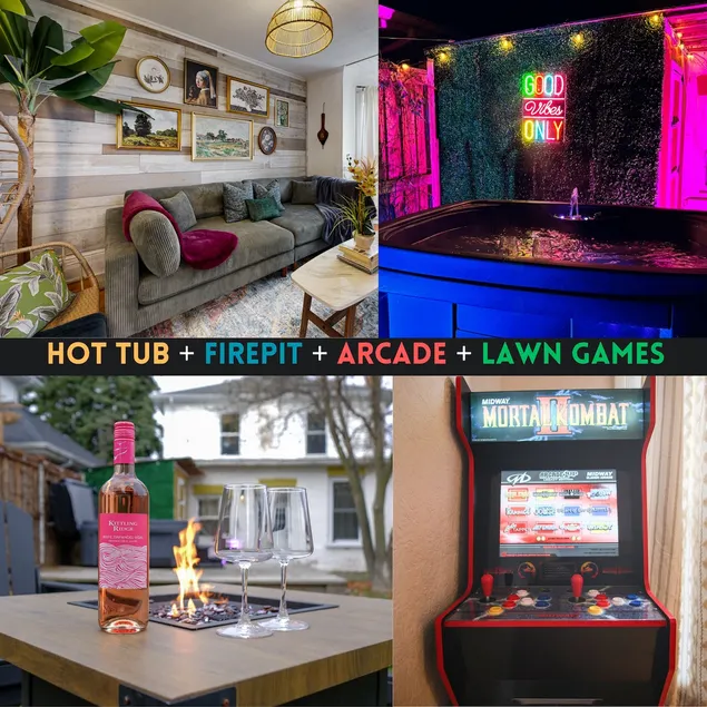 Hot Tub | Firepit | Backyard | Arcade | Games - Image 1