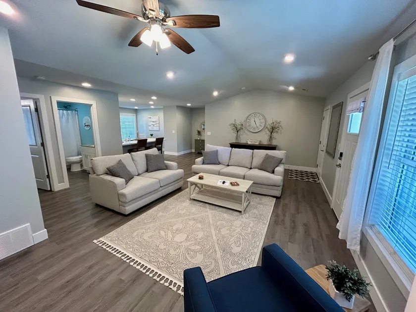 Serene & Modern Home with Garage - Image 1