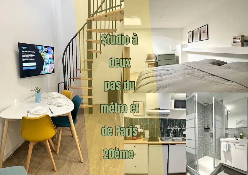 732 Charming mezzanine studio close to metro 9 - Image 1