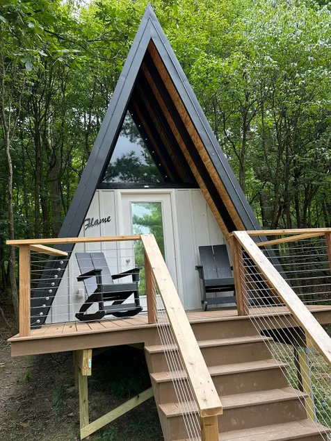 Cozy A-Frame Retreat | Firepit & Queen Bed - Image 1