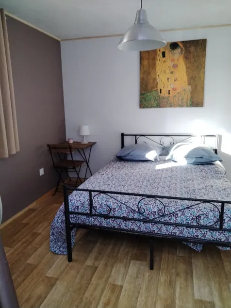 Bedroom with shower, toilet, fridge, microwave on the ground floor. - Image 1