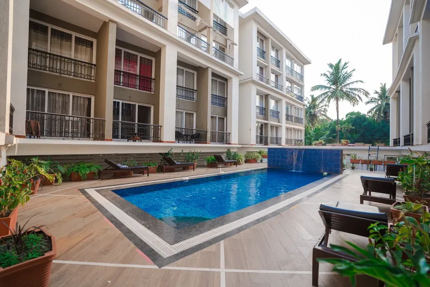 Top-Rated 1BHK w/ Pvt Kitchen & Hall at Calangute - Image 1