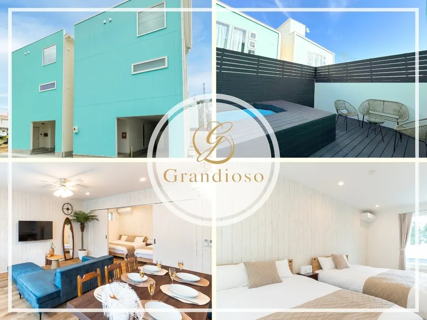 [New building (maximum 16 people)] 4LDK (120㎡)/8 beds/with pool/BBQ/parking for 4 cars OK/Jinwu 2F - Image 1