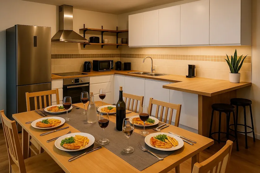 Superb flat calm, large balcony, private parking - Image 1