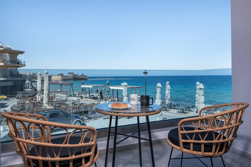Blue Balcony - Boutique Beachfront Suite with Private Parking Spot near Chania Old Harbor - Image 1