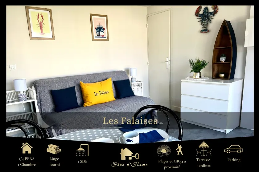 Les Falaises, cozy and functional 2-room, Beaches, GR34 - Image 1