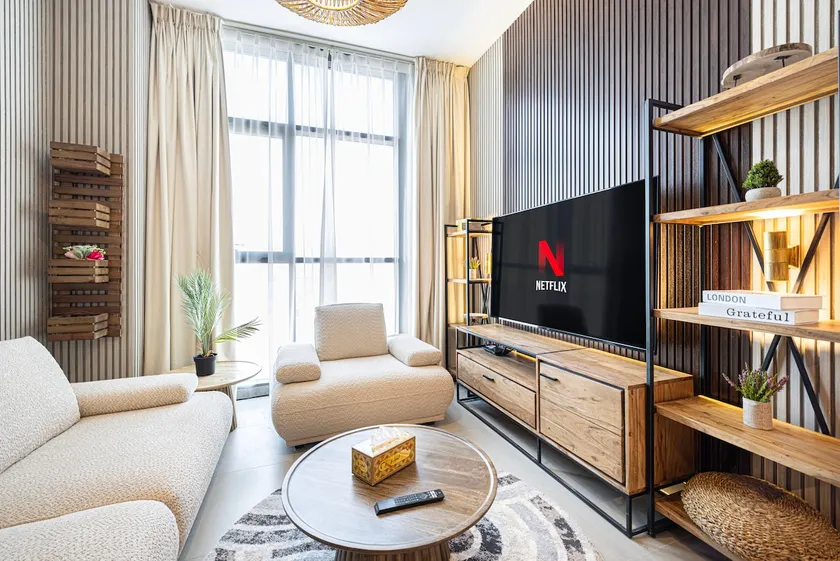 Stylish 1BR with Pool - Al Mamsha-10min to airport - Image 1