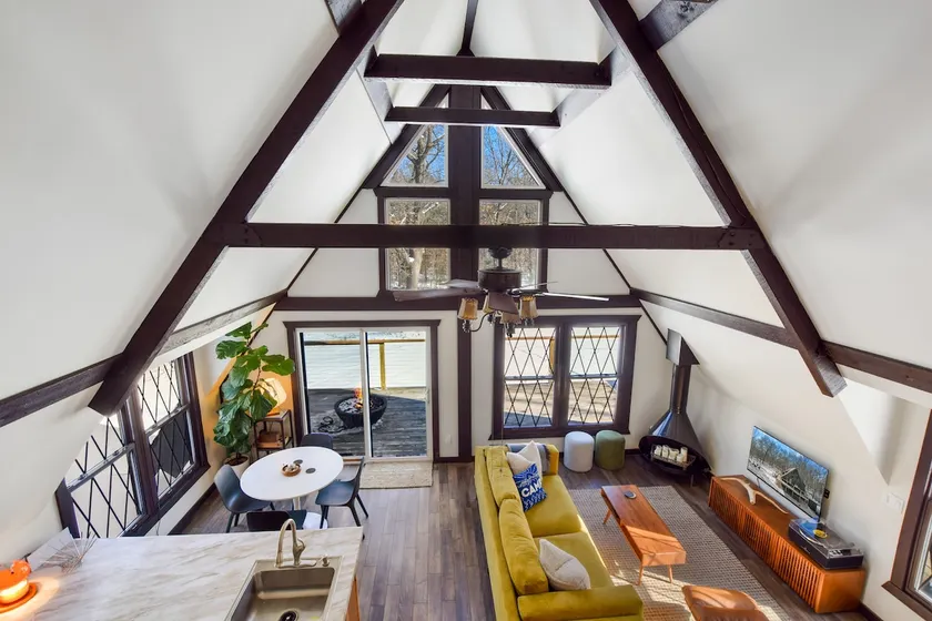 Near Dells! Secluded A-Frame! Fire Pit! Hot Tub! - Image 1
