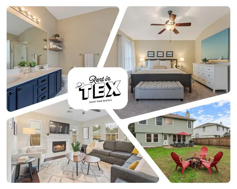4BR Retreat Near Austin | Backyard & Fire pit - Image 1