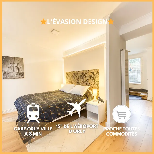 L'Évasion Design - Rooftop - 8 min Gare Orly - Image 1