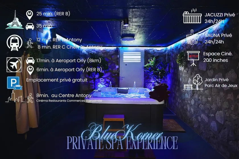 BlueKorner - Private Jacuzzi Spa - Antony/Paris South - Image 1
