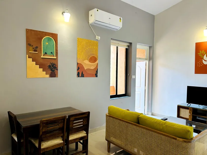 Ambrosia | 1bhk w Pool in Orlim | 10 min to beach - Image 1