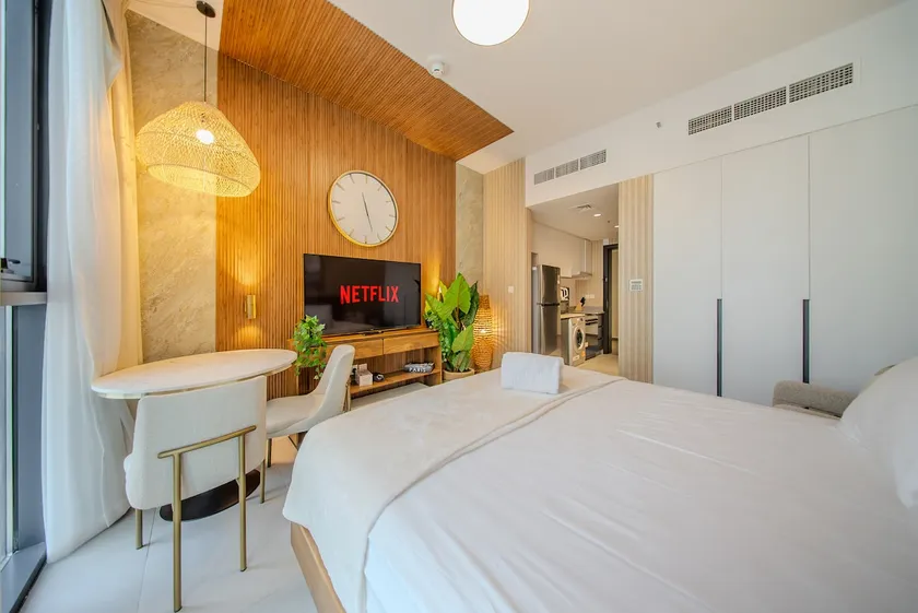 Luxury Apartment in Al Jada Wooden Theme by BlueCloud holidays - Image 1