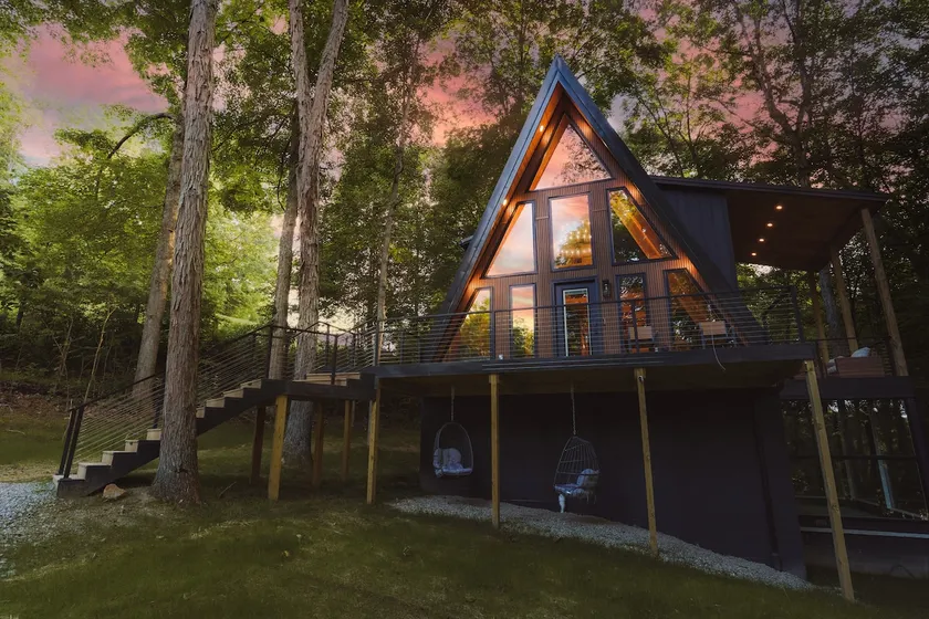 Modern A-Frame · Hot Tub · Fire Pit · Ravine Views - Image 1