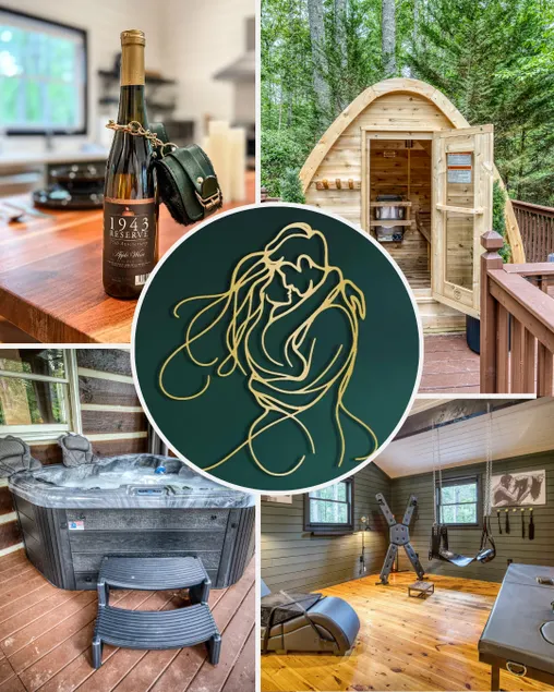 Tangled Up Cabin Adult Only HotTub/Sauna Playroom - Image 1